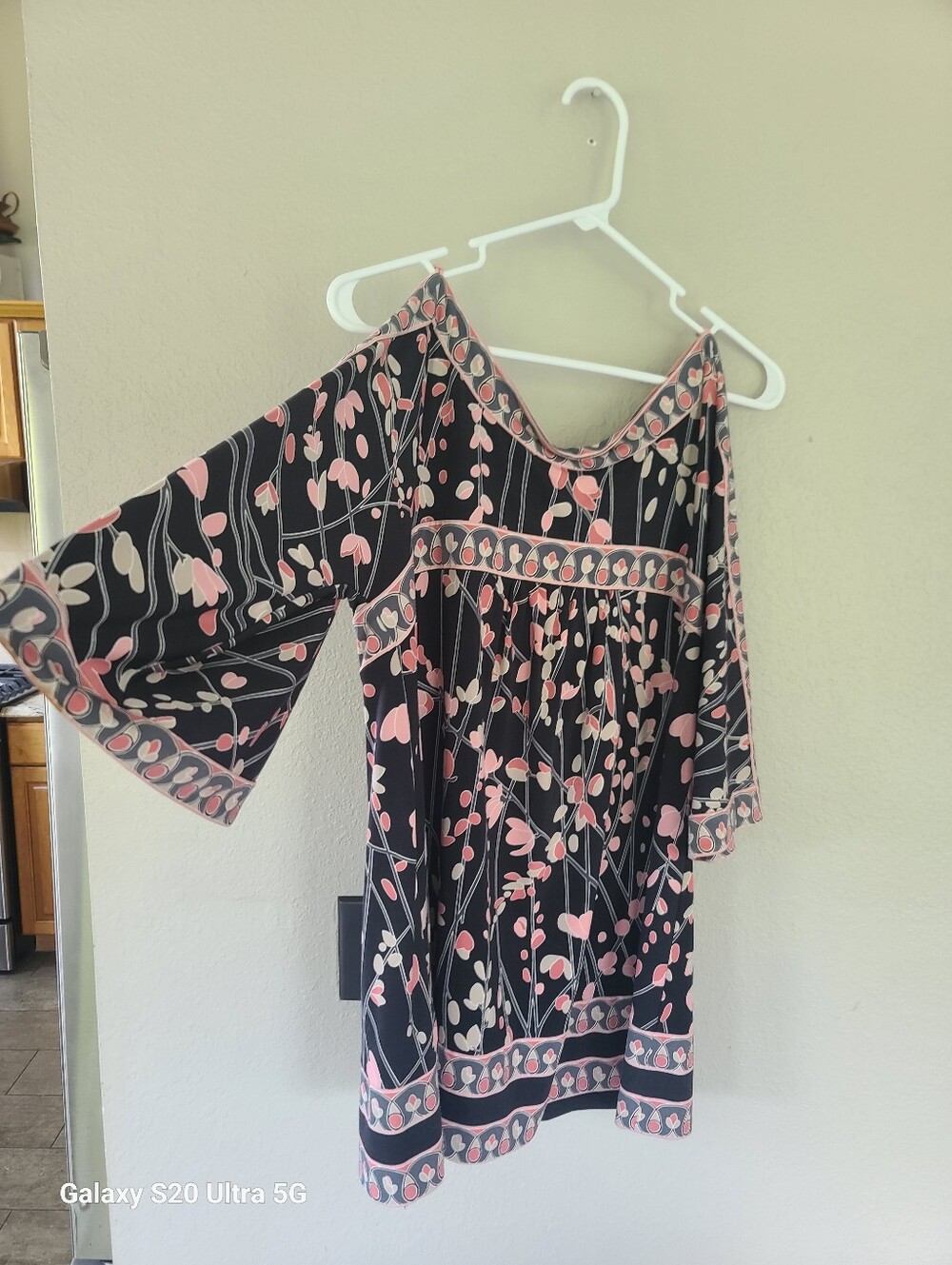 BCBG MAXAZRIA Boho-style Floral Tunic Dress Size L